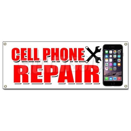 CELL PHONE REPAIR BANNER SIGN Apple Lg Htc Samsung All Brands Iphone